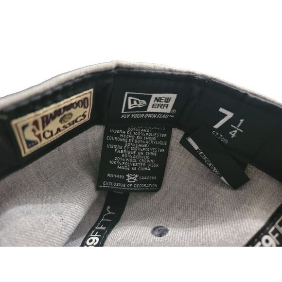 Seattle Supersonics Mens 7 1/4 Grey Hardwood‎ Classic New Era Hat - Picture 7 of 7